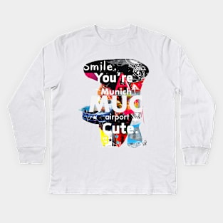 MUC Munich street art style Kids Long Sleeve T-Shirt